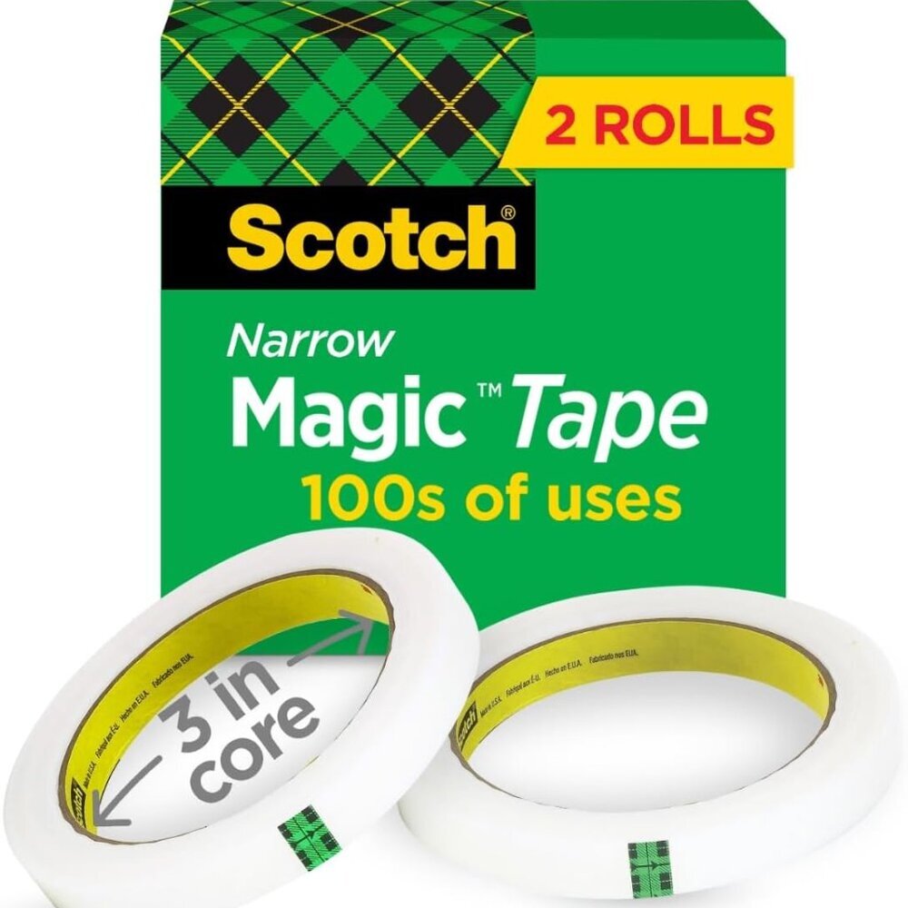 Magic Tape, Invisible, Home Office Supplies and Back to School Supplies for Coll